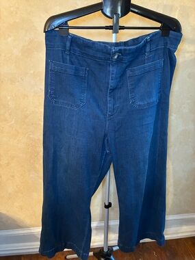 Pilcro The Skipper Cropped Wide-Leg Jeans